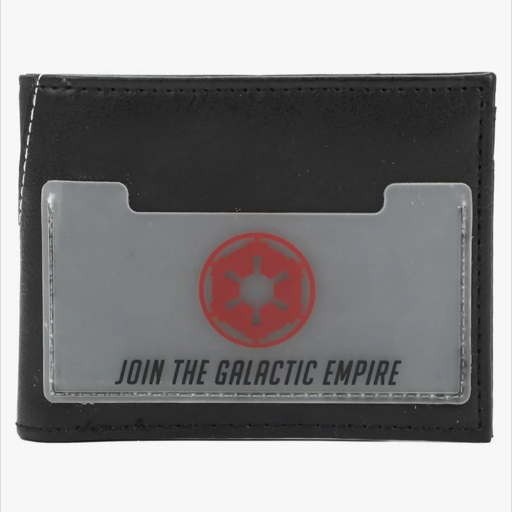 Bioworld Star Wars Black Wallet with Red Galactic Design NWT